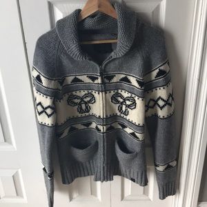 TNA knit zip up